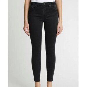 Pistola High Rise Onyx Black Stretch Leg Lengthening Skinny Jeans Size 28